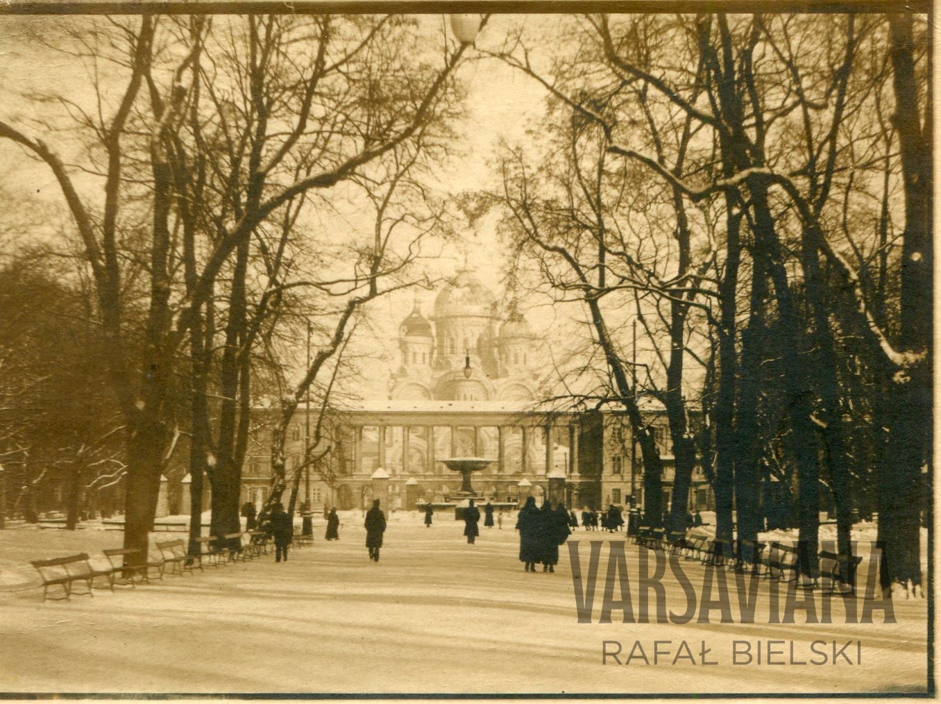 Aleja główna w ogrodzie saskim
