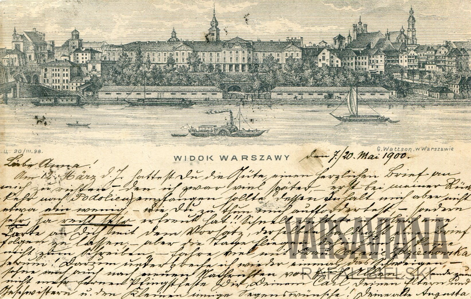 1898 – Widok Starej Warszawy